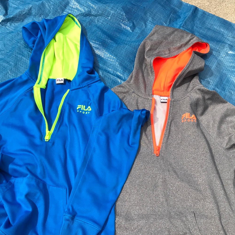 Boy’s FILA half zip long sleeve shirts